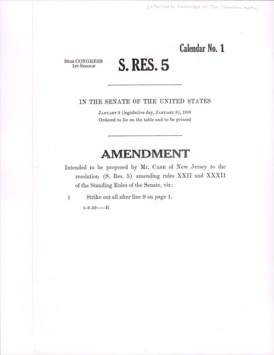 Amendment S. Res. 5 For Standing Rules, Minor Format Change.