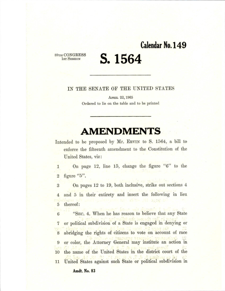 Additional Amendment To S. 1564. Changed Section 4 Entirely.