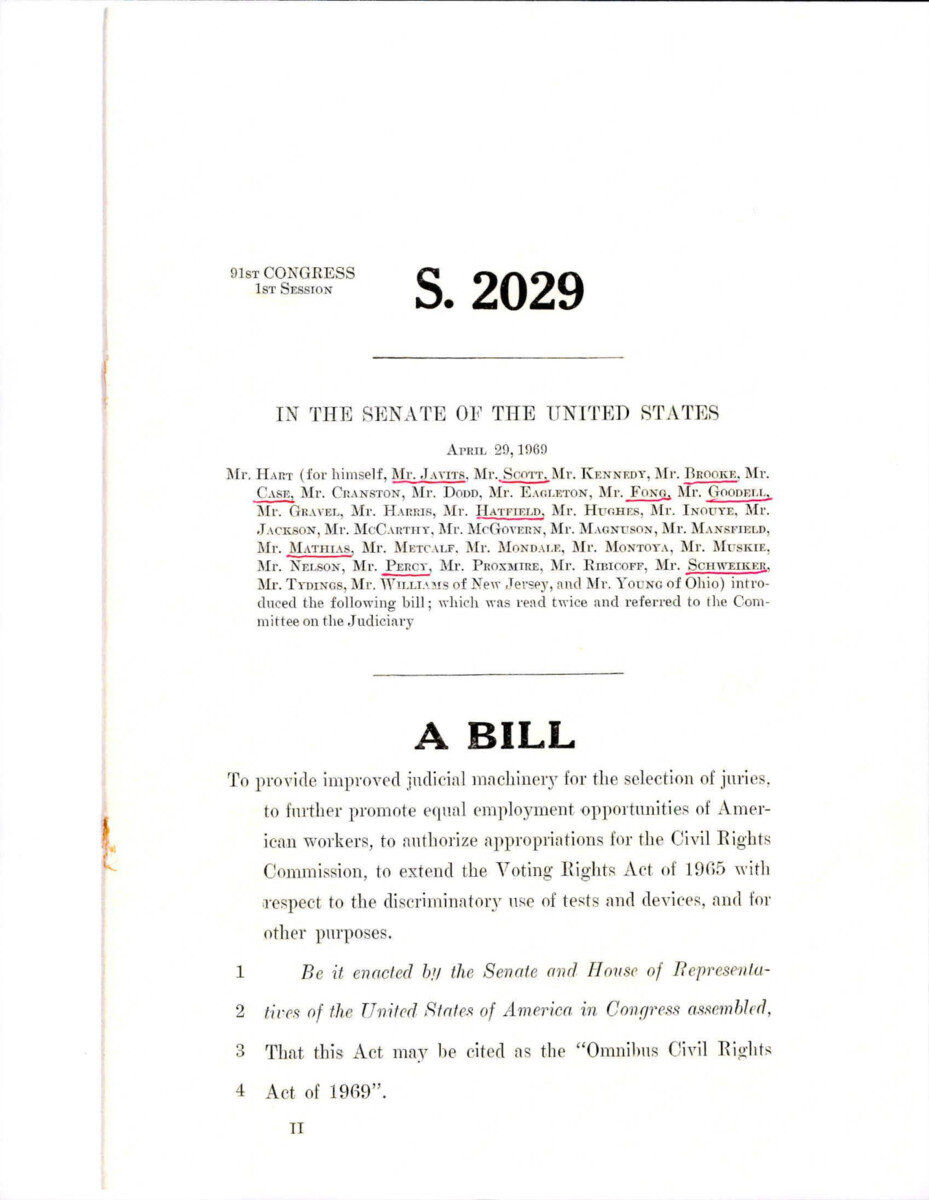 Bill To Provide Judicial Machinery For The Selection Of Juries, To Further Promote Equal Employment Opportunities Of American Workers, To Authorize Appropriations For The Civil Rights Commission, To Extend The Voting Rights Act Of 1965 With Respect To The Discriminatory Use Of Tests And Devices, And For Other Purposes.