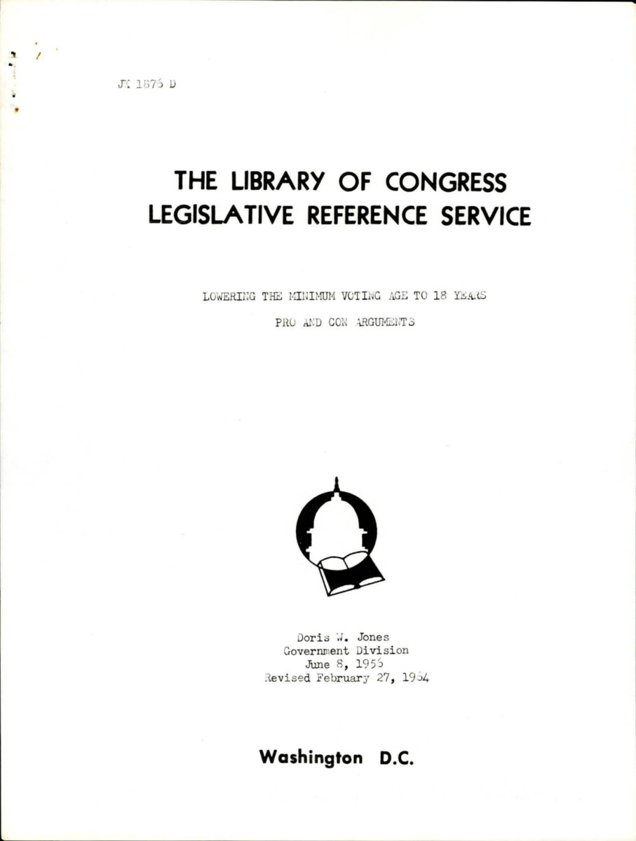 Pros And Cons To Lowering The Voting Age To 18. Pros Include: Rising Level Of Education, Idealism And Enthusiasm Of Young People, "old Enough To Fight Old Enough To Vote", Legally Of Age, And Important Aspect Of Training For Youth Citizenship. Cons Include: Lack Of Maturity, Other Representative Democracies Have Voting Age Of 21, And Voting Should Not Be The Training Grounds For Citizenship.