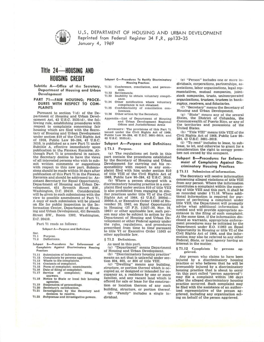About Fair Housing And How To File A Complaint With The U.S. Department Of Housing And Urban Development
