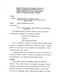 ["The meeting minutes outline the Republican leadership's discussions about Cuba, federal spending, and nuclear testing bans."]