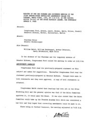 ["The meeting minutes outline the Republican leadership's discussions about the Anti-Poverty Bill and the Situs Picketing Bill."]