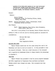 ["The meeting minutes outline the Republican leadership's discussions about the federal budget."]