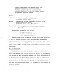 ["The meeting minutes outline the Republican leadership discussions about nuclear testing bans."]