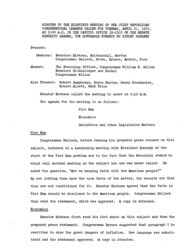 ["The meeting minutes outline the Republican leadership's discussions about inflation, Vietnam, nuclear testing bans, and Social Security."]