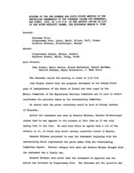 ["The meeting minutes outline the Republican leadership's discussions about Israel, the pending Crime Bill, and the Poor People's March on Washington."]