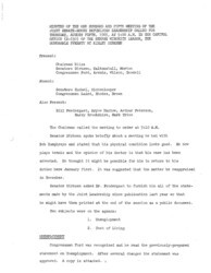 ["The meeting minutes provide an overview of the Republican leadership's discussions surrounding unemployment, cost of living, and the possible creation of a department dedicated to housing and urban development."]