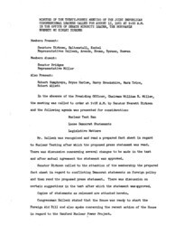 ["The meeting minutes detail Republican leadership discussions about nuclear testing bans, the Hanford Nuclear Power Project, and foreign policy."]