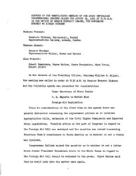 ["The meeting minutes detail Republican leadership's discussions surrounding the Berlin Crisis of 1961 and foreign aid and education aid legislation."]