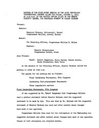 ["The meeting minutes outline plans for final statements by the Republican leadership."]