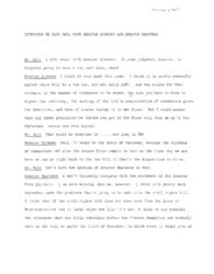 ["This transcript records an interview of Everett McKinley Dirksen and George Smathers by Jack Bell focused on taxation and government spending."]