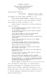 ["This interview transcript records Everett McKinley Dirksen's appearance on Reporters' Roundup. Dirksen fields questions regarding inflation, employment issues, federal aid to education, international trips by Congress members, and the Taft-Hartley Act."]