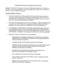 ["Part of a larger document, titled \"A Blueprint for Leadership\" that outlined for House Republicans House Republicans plans for the formulation, communication, and implementation of policy, for the 103rd Congress, the first since 1981 without a Republican-held White House."]
