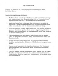 ["Part of a larger document, titled \"A Blueprint for Leadership\" that outlined for House Republicans House Republicans plans for the formulation, communication, and implementation of policy, for the 103rd Congress, the first since 1981 without a Republican-held White House."]