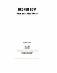 ["The document provides information about the Broken Bow Dam and Reservoir project in Oklahoma, including its geography, purpose, construction progress, features, and operation. The project aims to provide flood control, water supply, hydroelectric power, and recreational opportunities in the Little River Basin. The dam is under construction on the Mountain Fork River and is expected to be completed in 1969 at a cost of $39.6 million. The reservoir will have a capacity of 1,368,000 acre-feet and will offer benefits such as flood protection, water supply, power generation, and recreational activities."]