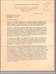 ["The Bureau of the Budget has reviewed a report on the Broken Bow Reservoir project in Oklahoma, which recommends modifications to include hydroelectric power, fish and wildlife, and recreation. The estimated cost of the project would increase significantly, but local interests will repay costs for water supply. The Department of the Interior believes that power from the project can be marketed to cover costs, but the Bureau of the Budget emphasizes the need for a 50-year repayment period for power investments. They have no objection to submitting the report to Congress, but cannot commit to a timeline for construction based on budgetary considerations."]