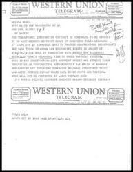 ["The document discusses the progress of construction projects at the Broken Bow and Pine Creek dams in McCurtain County. Congressman Carl Albert reports on the completion and awarding of construction contracts for various aspects of the projects. The report includes details on the completion of access roads, project buildings, and other structures, with scheduled completion dates provided."]