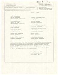 ["Congressman Carl Albert announced his plans to seek the enactment of three bills in the field of Indian affairs in the next Congress. The first bill would extend restrictions on members of the Five Civilized Tribes, the second bill would reopen the right to file claims before the Indian Claims Commission, and the third bill would promote the rehabilitation of members of the Five Civilized Tribes and other Indians of eastern Oklahoma. Albert emphasized the importance of passing the first bill before the restrictions expire in April 1956 to protect Oklahoma Indians from the sale, lease, or encumbrance of their lands. He also mentioned the need to finish outstanding claims through the Indian Claims Commission and promote rehabilitation efforts for the tribes."]