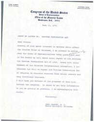 ["There is agreement that a credit and rehabilitation fund is needed to address the economic challenges faced by many Native Americans. A ten million dollar revolving fund will provide long term loans to Indians to help them achieve self-sufficiency. The bill has support from members of the Five Civilized Tribes and organizations focused on Native American welfare."]