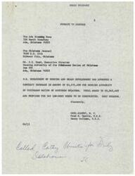 ["The document discusses three bills that Congressman Albert hopes to pass in the 84th Congress. The first bill aims to extend restrictions on the sale of restricted lands for Oklahoma Indians. The second bill will reopen the right to file claims before the Indian Claims Commission. The third bill is the 1951 Stigler Bill, which aims to promote the rehabilitation of the Five Civilized Tribes and other Indians in eastern Oklahoma. Congressman Albert emphasizes the importance of passing these bills before the upcoming deadlines to avoid confusion and hardships for the affected individuals."]