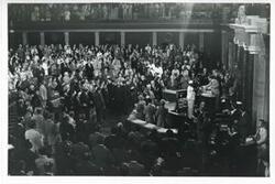 ["Black and white photograph print of joint session of Congress with Carl Albert, William R. Tolbert, Jr. (President of Liberia), and others. September 23, 1976"]