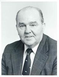 ["Black and white photograph print of Reginald Bishop, an Australian Labor Party Senator for South Australia since 1961"]