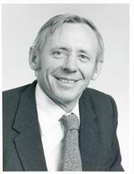 ["Black and white photograph print of studio portrait of John Martin Hyde, Liberal Party member of the House of Representatives for Moore, Western Australia. First elected 1974"]