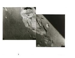 ["Black and white photograph of Moon taken by Surveyor I. June 1966"]