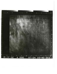 ["Black and white photograph of Mars by Mariner IV. July 14, 1967"]