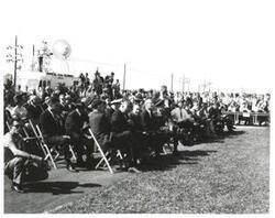["Black and white photograph of Astronaut Memorial Dedication Ceremonies. November 10, 1964"]