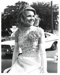 ["Black and white photograph of parade scenes in McAlester, Oklahoma on Armed Forces Day. 1974"]