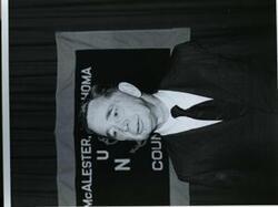 ["Carl Albert in McAlester, Oklahoma on Armed Forces Day. 1970"]