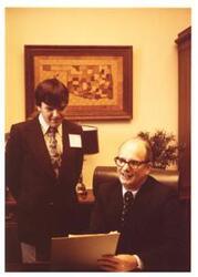 ["Color photograph of Richard Spalding and Charles Ward. 1974"]