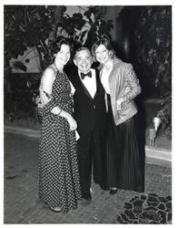 ["Black and white photograph of Carl Albert with guests at the American Revolution Bicentennial Ball in Oklahoma. October 2, 1976"]