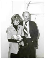 ["Gerald R. Ford with Malvina Stephenson."]