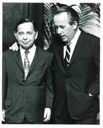 ["Carl Albert with Henry M. Jackson. 1971"]