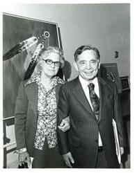 ["Carl Albert and Mary Jeter. April 9, 1976"]