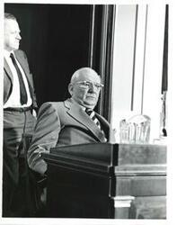 ["Unidentified attendee to the economic conference. July 24, 1975"]