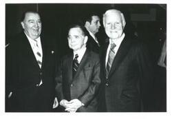 ["From left: Jennings Randolph, Carl Albert, and Harley O. Staggers. October 1974"]