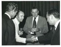 ["Carl Albert at the Good Roads meeting. September 13, 1971"]