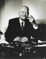 ["Portrait of Herbert Hoover. Autographed. Oversized."]