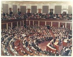 ["Richard M. Nixon addressing Congress. Color. Oversized."]