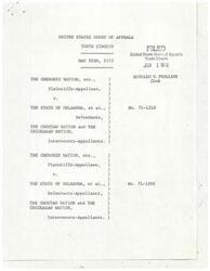 ["This text discusses a legal case involving ownership of the bed of the Arkansas River in Oklahoma. The Cherokee Nation, the State of Oklahoma, and the Choctaw Nation and Chickasaw Nation are involved in the dispute. The district court ruled in favor of the Cherokee Nation, but the appeals court determined that they do not have jurisdiction over the dispute between the Cherokee Nation and the Choctaw Nation, leading to a reversal of part of the judgment."]