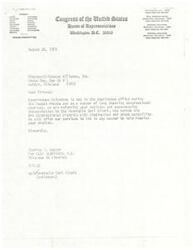 ["The document provides contact information for the Oklahoma 2nd District, including counties and area codes. It mentions a letter sent to the Choctaw-Chickasaw Alliance, Inc. stating that Congressman McSpadden is not available but their petition will be referred to Honorable Carl Albert of the 3rd Congressional District. The document offers assistance to help resolve any issues."]