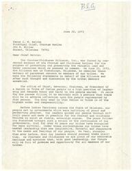 ["The Choctaw-Chickasaw Alliance, Inc. expresses concern over Chief Belvin's involvement in a legal battle against a tribal member over restricted Indian land. They believe that as a leader, he should prioritize the interests of the tribe over his own. They express disappointment in his actions and call for him to rectify the situation."]