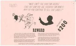 ["The document is a call for transparency in how Choctaw tribal money is being spent, specifically questioning the selling of tribal lands and requesting a detailed record of expenditures. It also mentions the termination of the Choctaw tribe and offers a reward for information on how the money is being used. Additionally, there is a time table in the Choctaw language included in The document."]