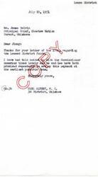 ["The document is a series of correspondence regarding the distribution of funds from the Leased District to the Choctaw and Chickasaw Indians. The Principal Chief of the Choctaw Nation is requesting Congressman Carl Albert to expedite the payments as many Indians are in urgent need. The funds have already been appropriated by Congress, but the exact process of distribution has not been finalized. Congressman Albert is in contact with the Commissioner of Indian Affairs to address the delay in payments."]