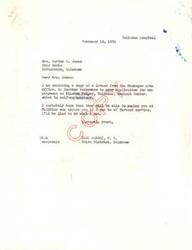 ["Mrs. Bertha C. James applied for a job as a Kitchen Helper at Talihina Medical Center and Honorable Carl Albert, M.C. is advocating on her behalf. The Muskogee Area Office received her incomplete application and will consider her for any vacancies once it is complete. Albert is following up with the office to inquire about potential job opportunities for James. Dr. D.W. Gillick, Chief Medical Officer at Talihina Hospital, has also been involved in the process."]