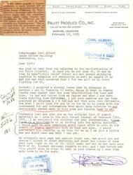 ["The document discusses a $10 million government program aimed at increasing production of scarce minerals such as copper, lead, zinc, and others. A letter from H. A. Pruitt of Ardmore, Oklahoma, requests information about government assistance for developing a mineral lease in Arkansas. The Defense Minerals Administration provides details on federal aid available for the development of mineral properties, including accelerated amortization, purchase contracts, government loans, and exploration encouragement. Mr. Pruitt is advised to contact the Defense Minerals Administration Field Team for assistance."]